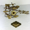 Antique Italian Gilt Floral Sconce with Hand Blown Glass Container