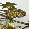 Antique Italian Gilt Floral Sconce with Hand Blown Glass Container