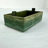 Antique Italian Velvet Sewing or Jewelry Box with Locking Key