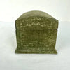 Antique Italian Velvet Sewing or Jewelry Box with Locking Key