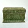 Antique Italian Velvet Sewing or Jewelry Box with Locking Key