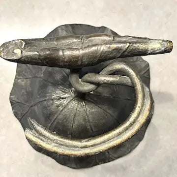 Antique Japanese Bronze Ikebana Bowl