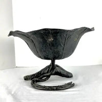 Antique Japanese Bronze Ikebana Bowl