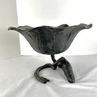 Antique Japanese Bronze Ikebana Bowl