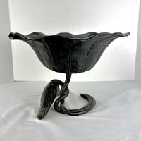 Antique Japanese Bronze Ikebana Bowl