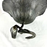 Antique Japanese Bronze Ikebana Bowl
