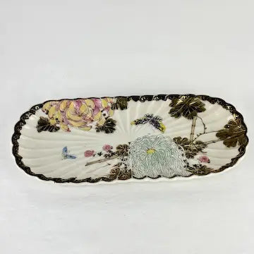 Antique Japanese Handpainted Arita ware/Kutani Vanity Plate