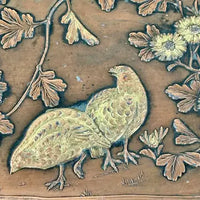 Antique Japanese Meiji Period Spelter Calling Card Tray