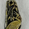 Antique Japanese Mixed Metal Shakudo Button Hook