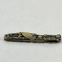 Antique Japanese Mixed Metal Shakudo Button Hook
