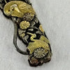 Antique Japanese Mixed Metal Shakudo Button Hook