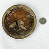 Antique Japanese Spelter Round Calling Card Tray