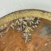 Antique Japanese Spelter Round Calling Card Tray
