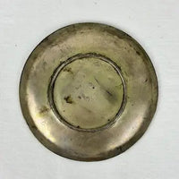 Antique Japanese Spelter Round Calling Card Tray