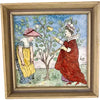 Antique Josiah Wedgewood &Sons Framed Illustrated Nursery Rhyme Ceramic Tile