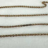 Antique Long Rose Gold Filled Watch Chain Necklace