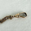Antique Long Rose Gold Filled Watch Chain Necklace