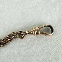 Antique Long Rose Gold Filled Watch Chain Necklace