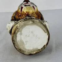 Antique Majolica Ceramic Tiger Humidor