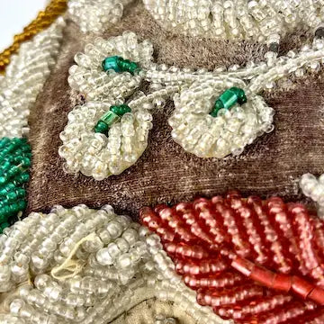 Antique Native American Iroquois Beaded Pin Cushion/Pillow