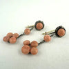 Antique Natural Coral Drop Earrings