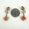 Antique Natural Coral Drop Earrings