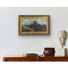 Antique Oil Painting of Fishermen by J Cole