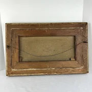 Antique Oil Painting of Fishermen by J Cole
