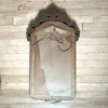 Antique Ornate Carved Wood Etched Mirror