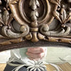 Antique Ornate Carved Wood Etched Mirror