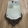 Antique Ornate Carved Wood Etched Mirror