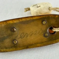 Antique Primitive Carved Cow Horn and Wood Snuff Box