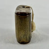 Antique Primitive Carved Cow Horn and Wood Snuff Box