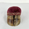 Antique Primitive Deer Hoof Sewing Pin Cushion
