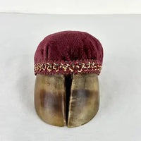 Antique Primitive Deer Hoof Sewing Pin Cushion
