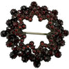 Antique Rose Cut Garnet Star Brooch