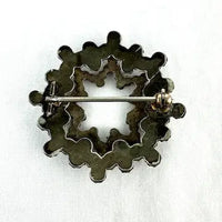Antique Rose Cut Garnet Star Brooch