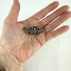Antique Silver and Seed Pearl Floral Brooch