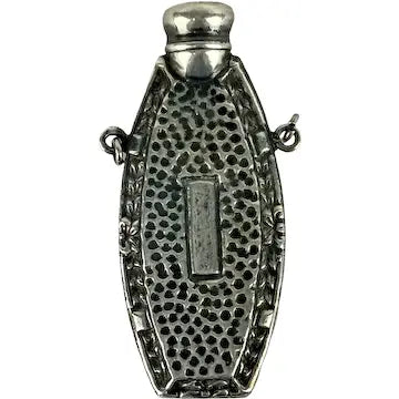 Antique Sterling Silver Perfume Bottle Pendant