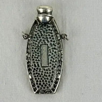 Antique Sterling Silver Perfume Bottle Pendant