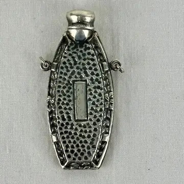 Antique Sterling Silver Perfume Bottle Pendant