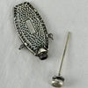 Antique Sterling Silver Perfume Bottle Pendant