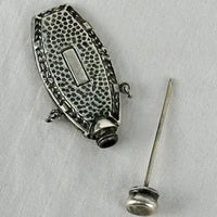 Antique Sterling Silver Perfume Bottle Pendant
