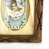 Antique Tramp Art Tabletop Picture Frame