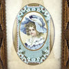 Antique Tramp Art Tabletop Picture Frame