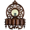 Antique Victorian Wall Box with Mirror