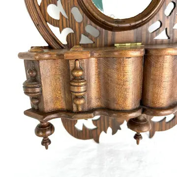 Antique Victorian Wall Box with Mirror