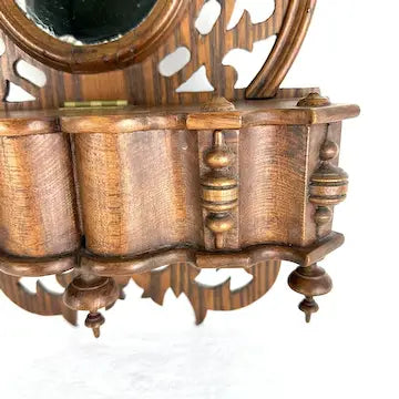 Antique Victorian Wall Box with Mirror