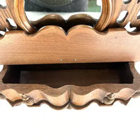 Antique Victorian Wall Box with Mirror