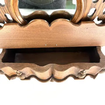 Antique Victorian Wall Box with Mirror